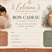 bon cadeau eclosion pour massage et soin