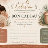 bon cadeau eclosion pour massage et soin